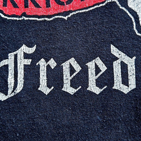 Black Vintage T-shirt w Skull US Military Middle East Actions 1994-2003 / Sz M - Picture 5 of 8